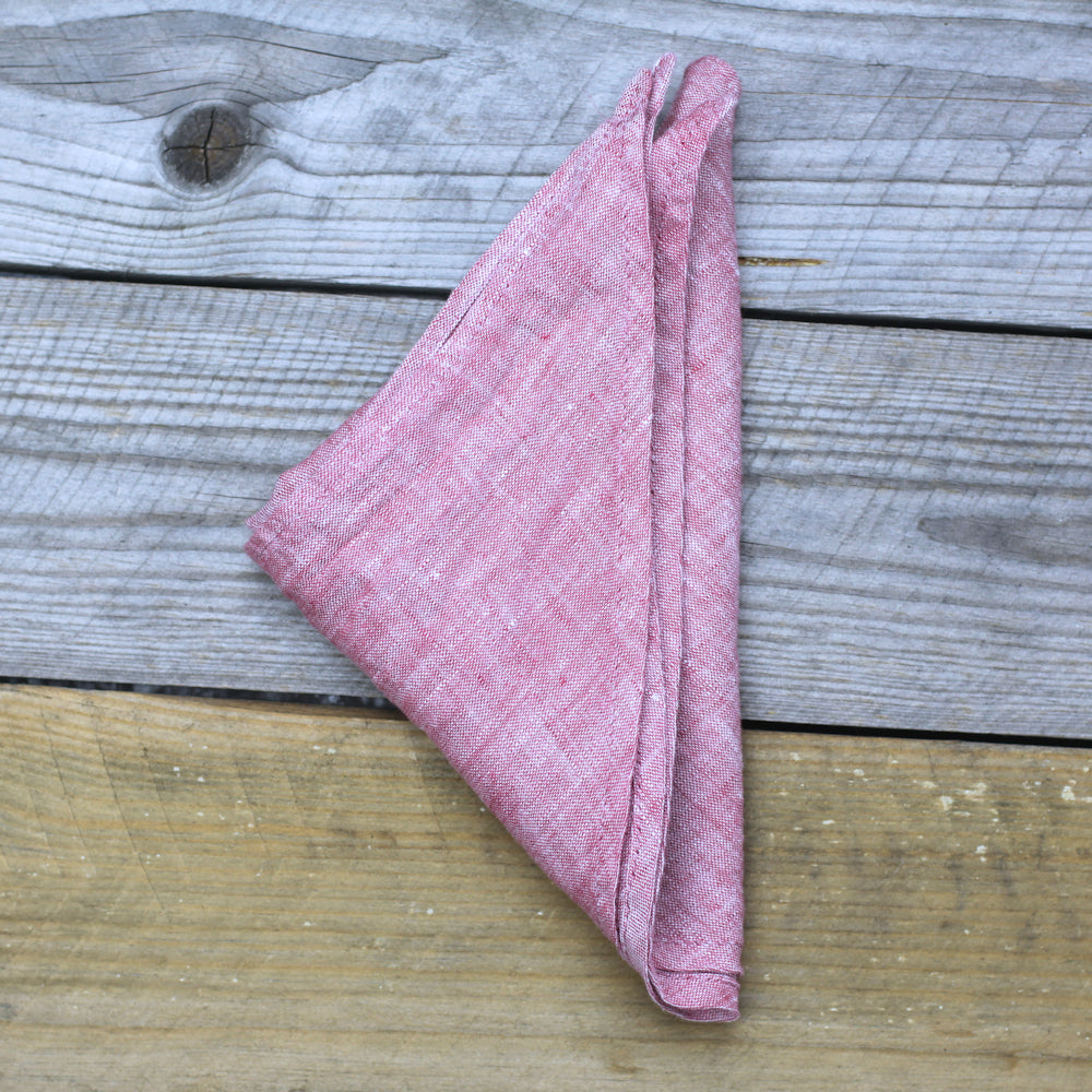 Linen Triangle Bandana - Stonewashed - Multiple Colors - Thin Linen