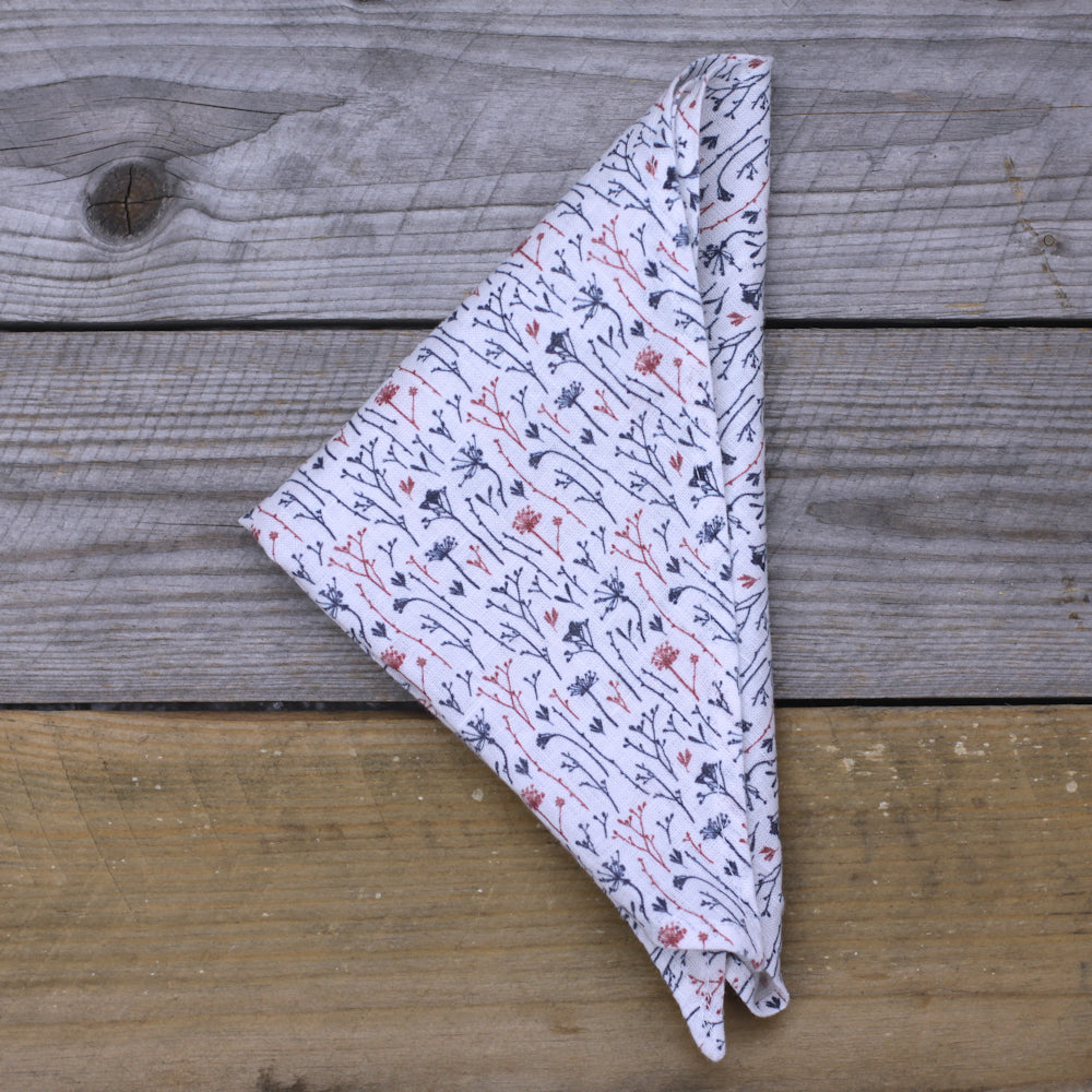 Linen Triangle Bandana - Stonewashed - Multiple Colors - Thin Linen