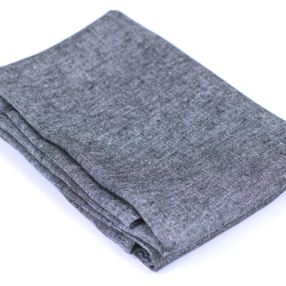 Linen Bath or Beach Towel - Stonewashed - Black - Luxury Thick Linen