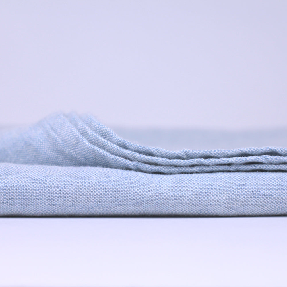 Linen Bath Towel - Stonewashed - Sky Blue - Luxury Thick Linen