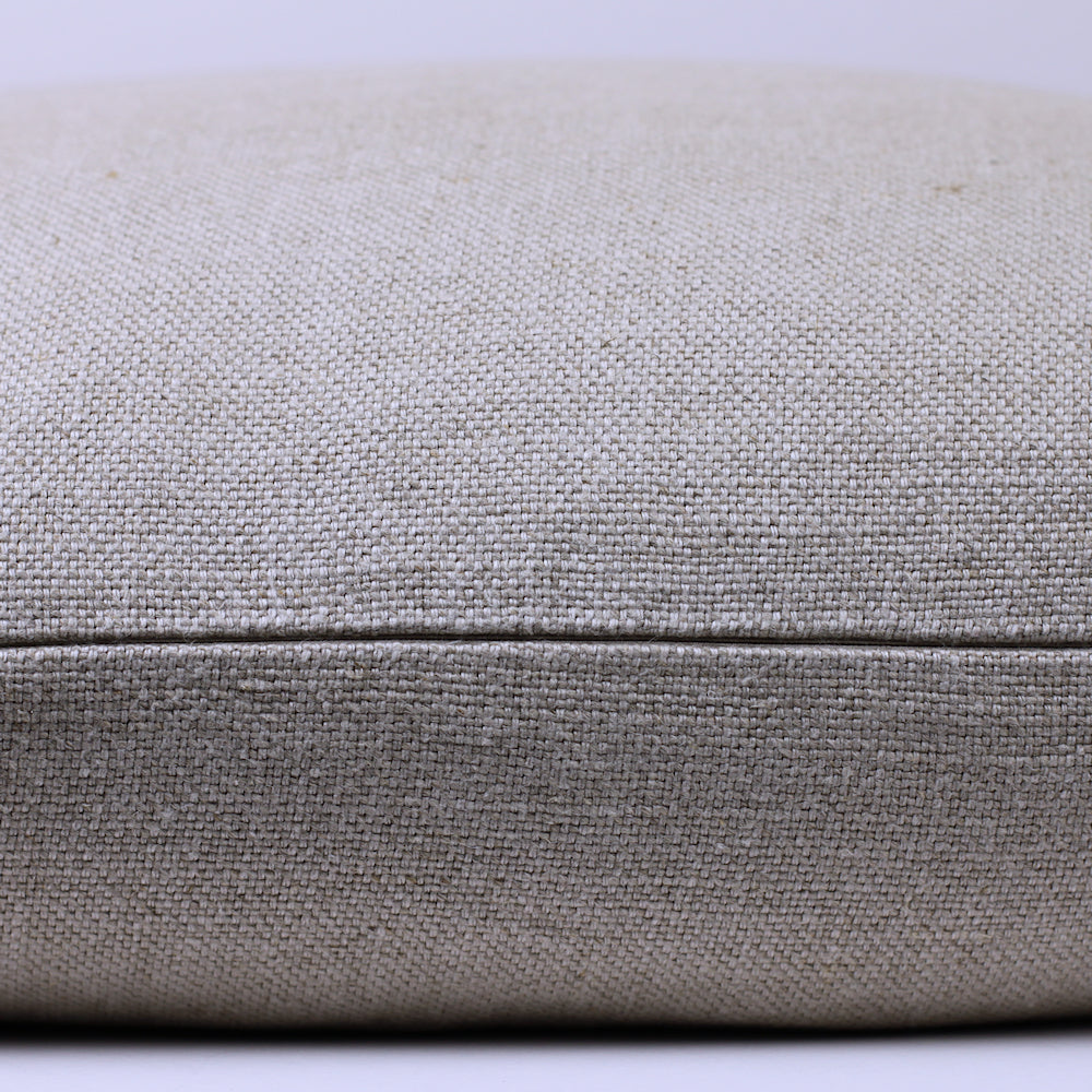 Linen Pillow Cover - Sham - Natural Classic - 24 x 24 - Stonewashed - Heavy Linen