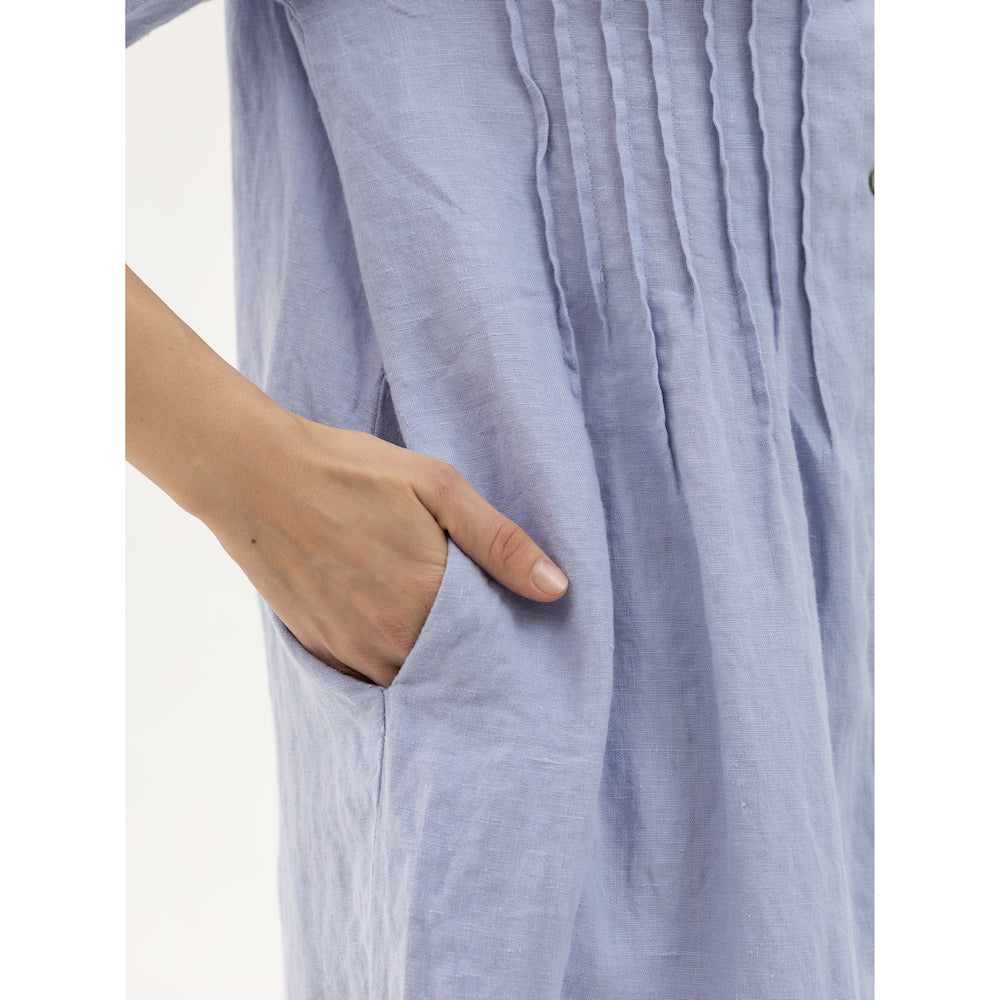 Dress Liviana - Lavender - Stonewashed - Luxury Medium Thick Linen