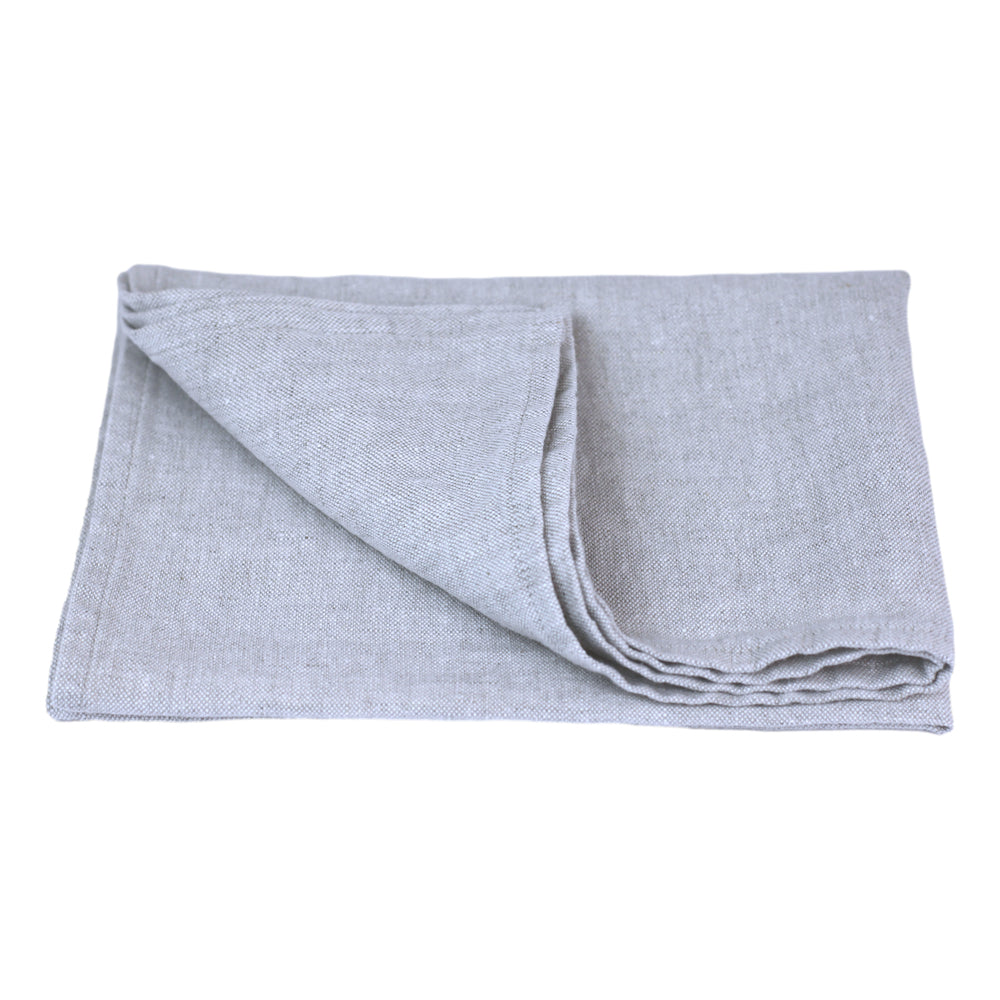 Linen Hand Towel - Stonewashed - Light Natural - Thick Linen