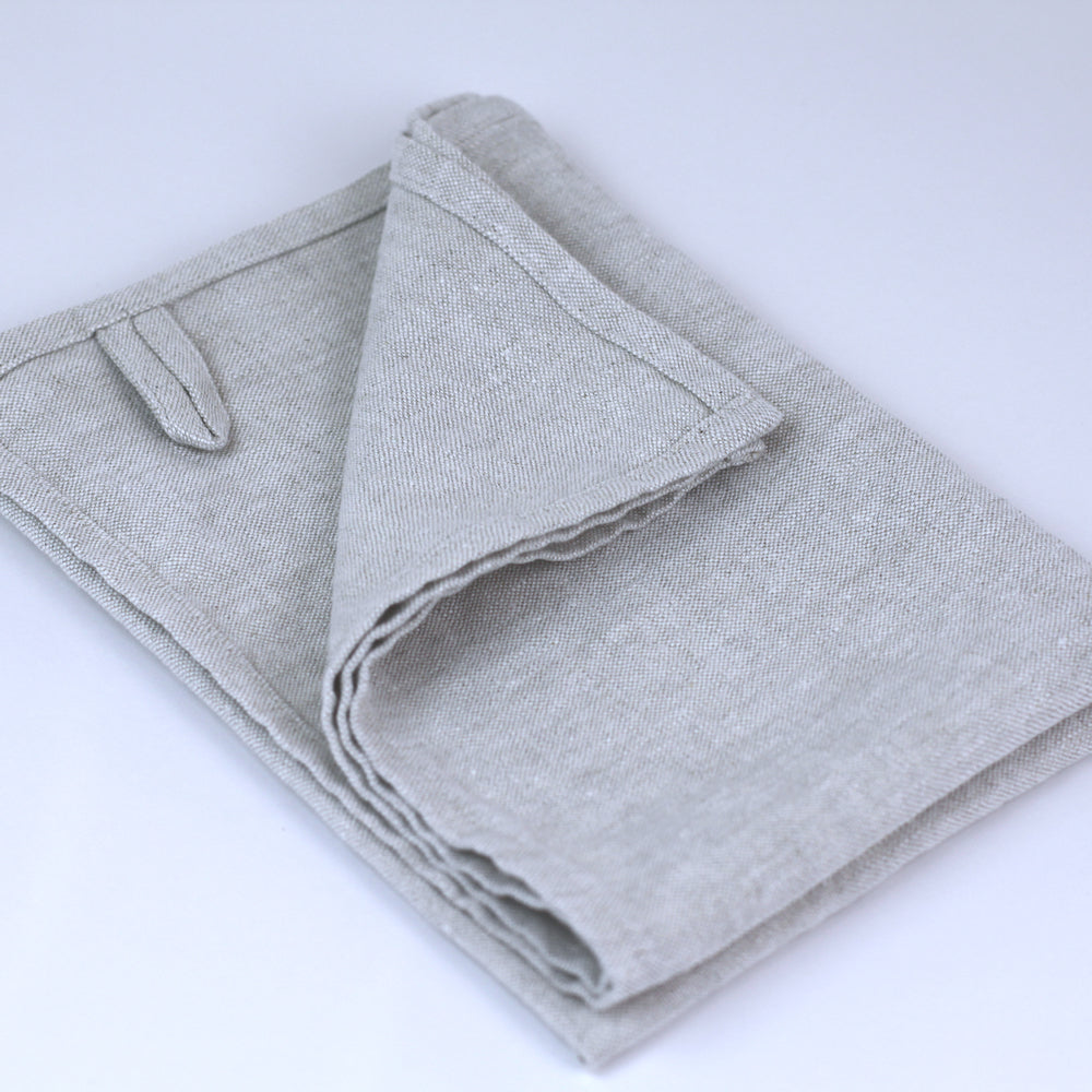 Linen Hand Towel - Stonewashed - Light Natural - Thick Linen