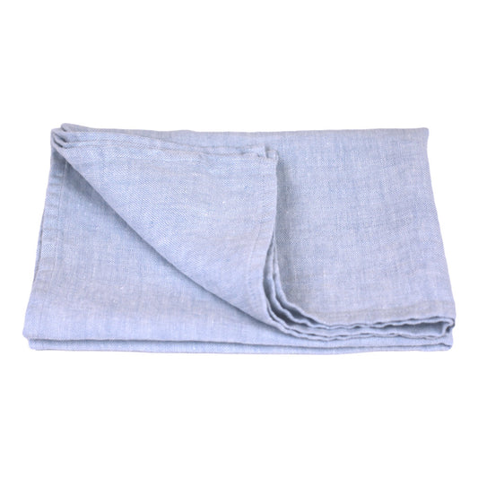 Linen Hand Towel - Stonewashed - Sky Blue - Luxury Thick Linen