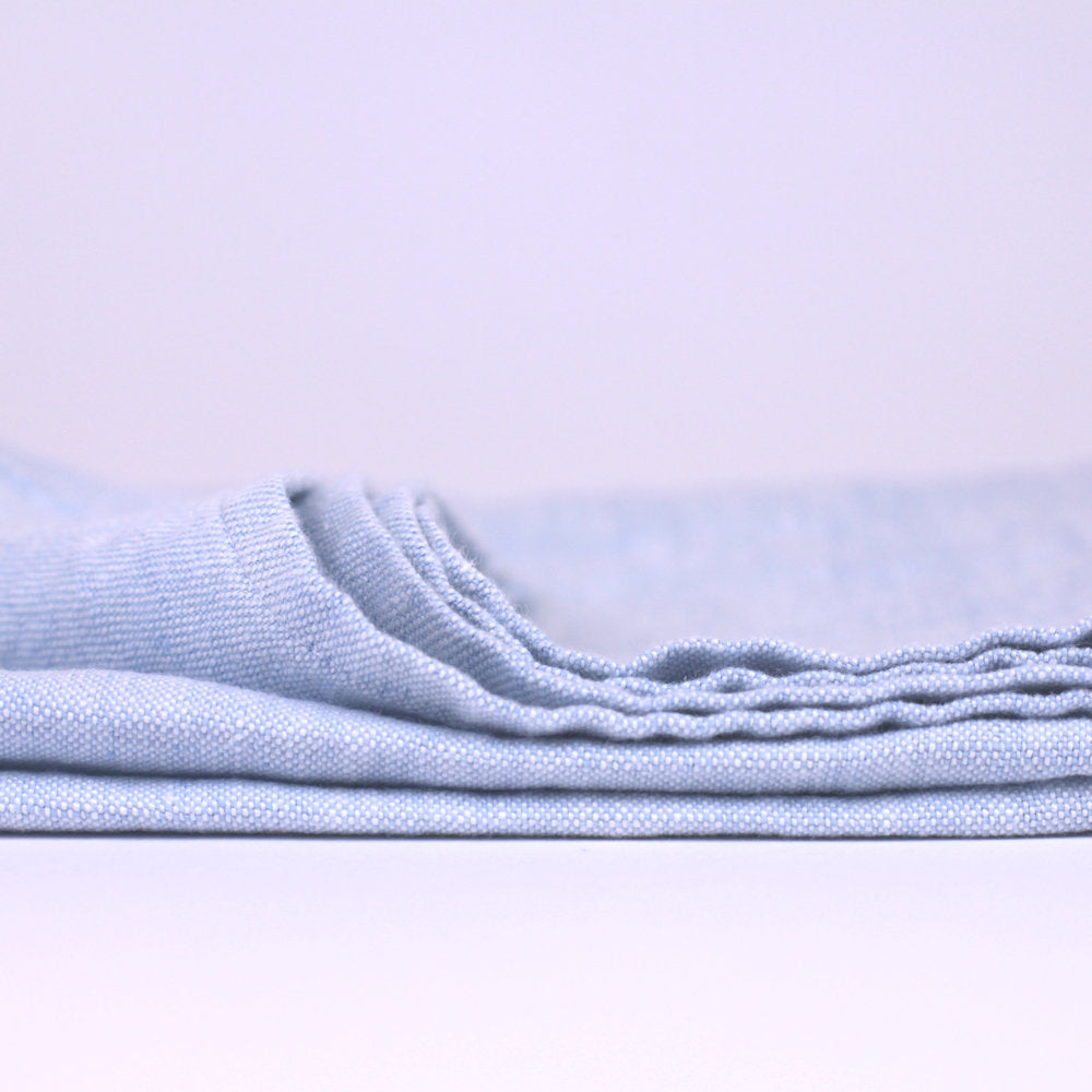 Linen Hand Towel - Stonewashed - Sky Blue - Luxury Thick Linen