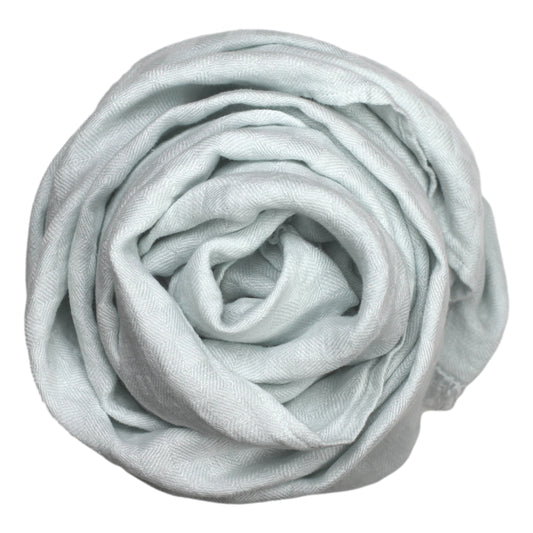 Linen Scarf Isabella - Stonewashed - Ice Blue - Twill Weave