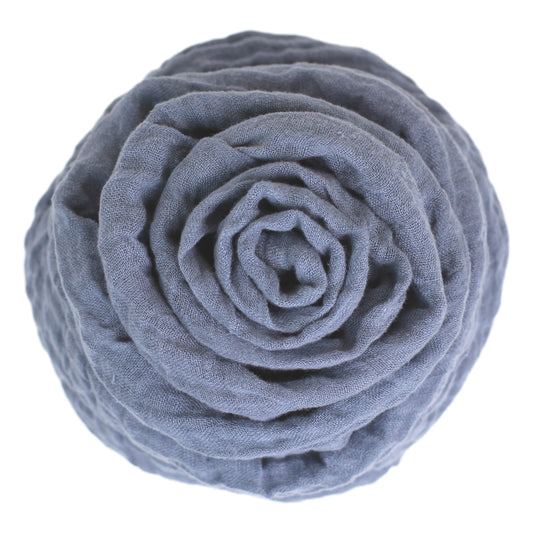 Linen Scarf - Stonewashed - Denim Blue Gauze - Thin Linen