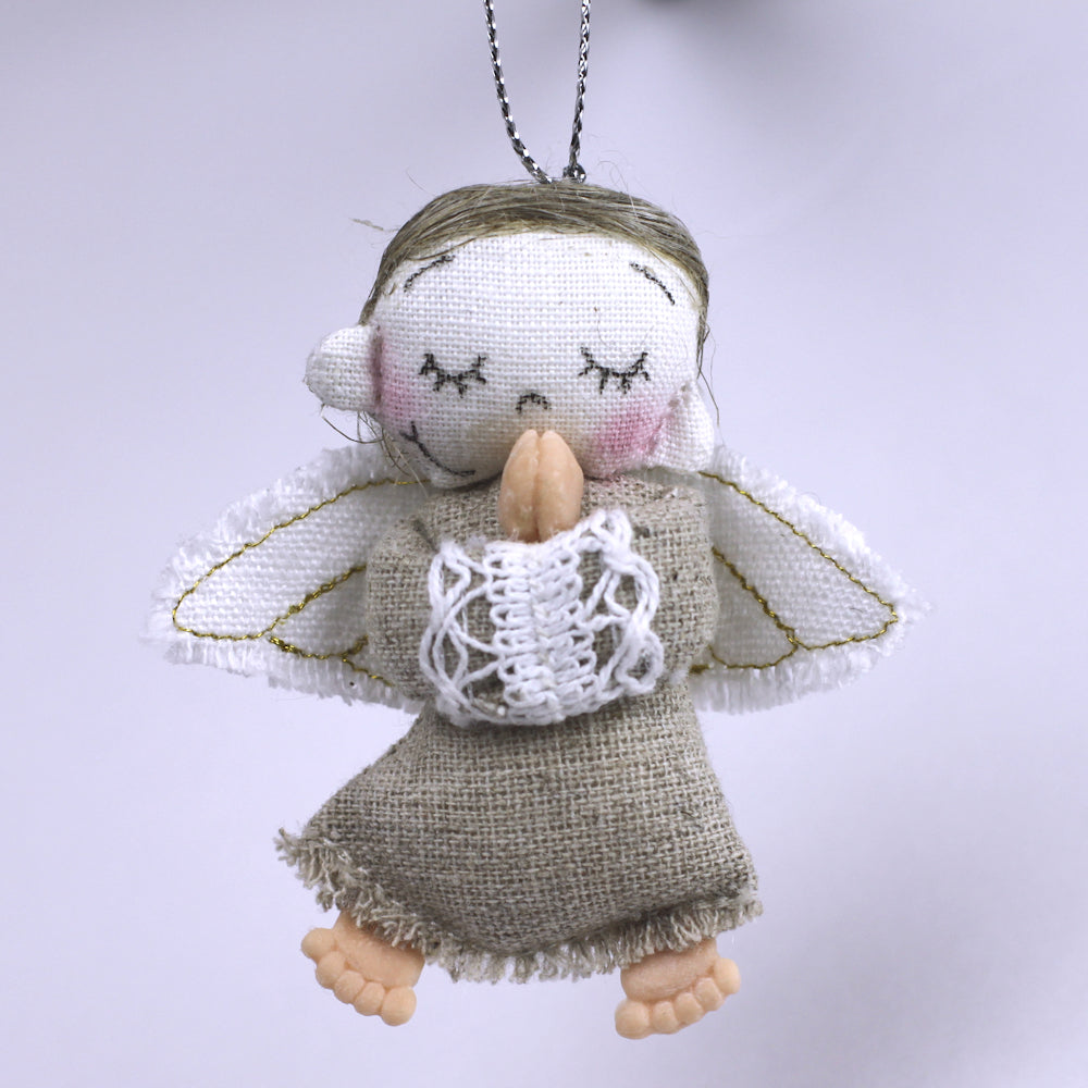 Handmade Linen Angel - Small - Model 1