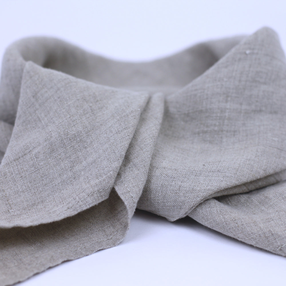 Linen Bandana - Stonewashed - Natural - Thin Linen