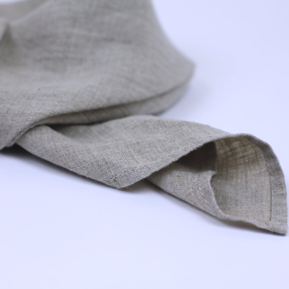 Linen Bandana - Stonewashed - Natural - Thin Linen