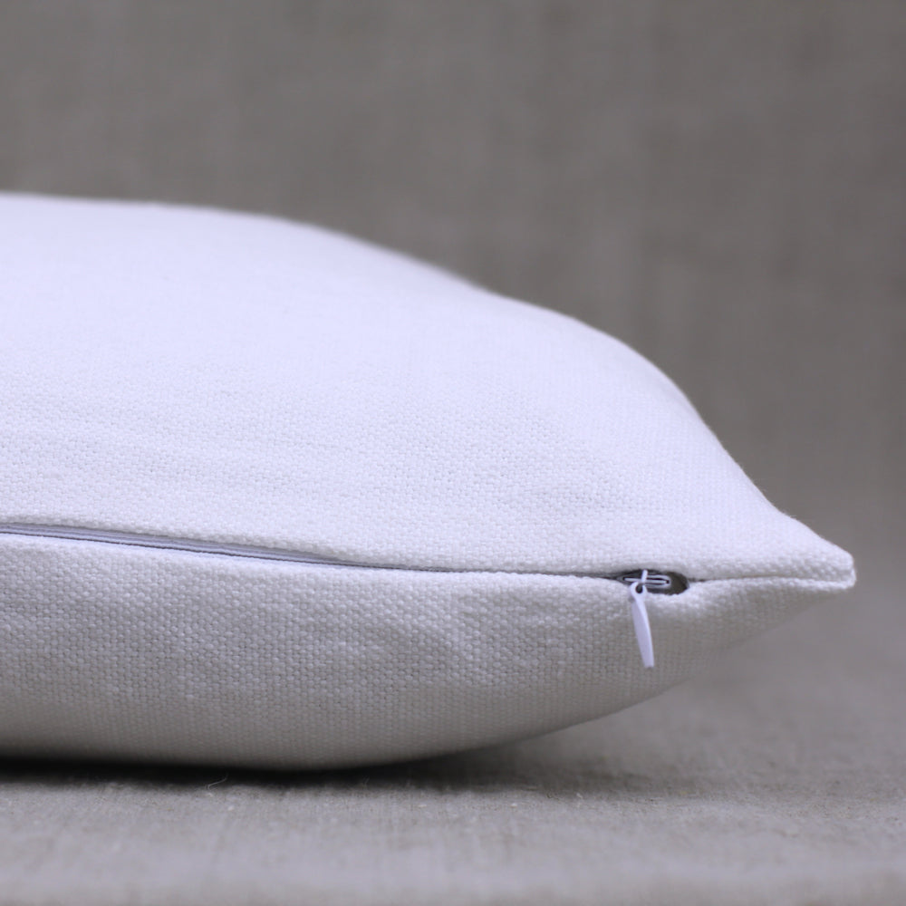Linen Pillow Cover - Sham - White - 24 x 24 - Stonewashed - Luxury Thick Linen