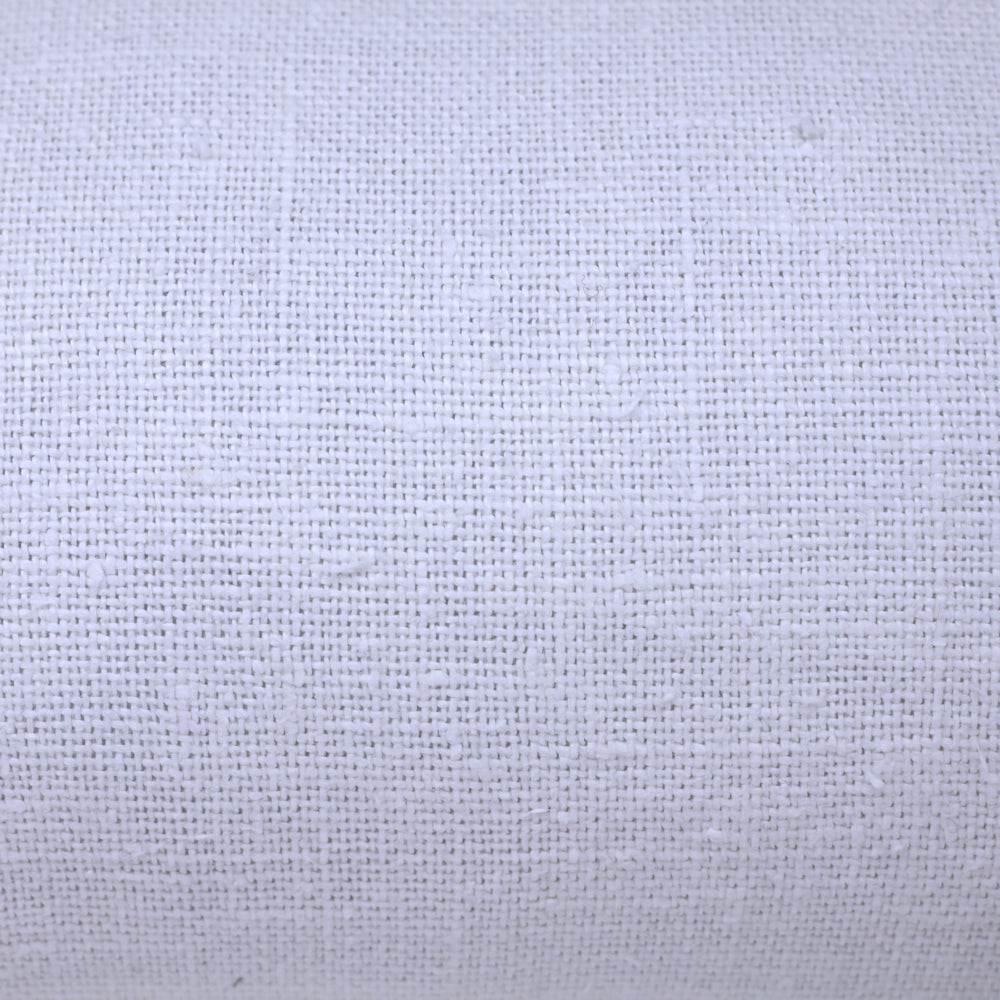 Linen Pillow Cover - Lumbar - White Open Weave - 12 x 20 - Stonewashed - Luxury Thick Linen