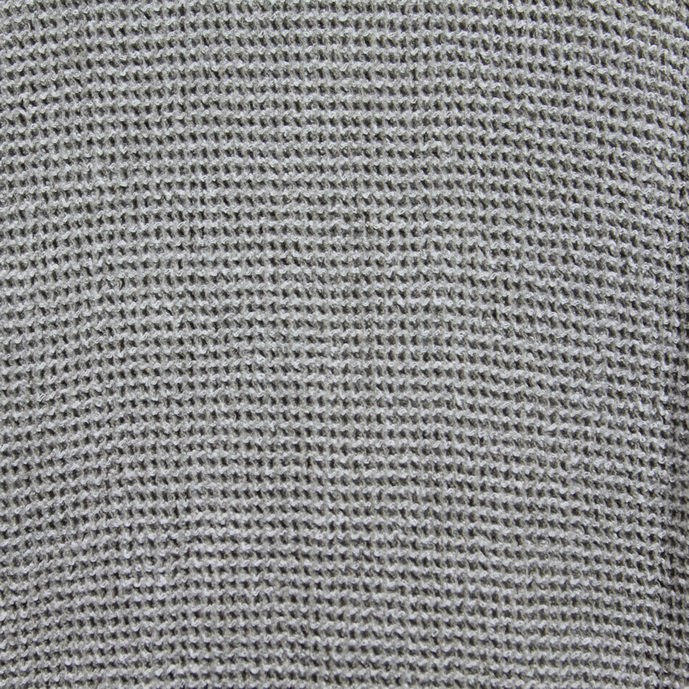 Linen Throw - Stonewashed - Waffle Textured - Frayed Edges - Natural Beige Color - Heavy Thick Linen