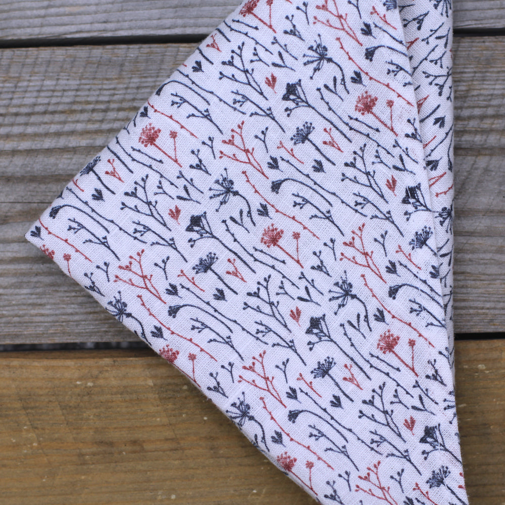 Linen Triangle Bandana - Stonewashed - Multiple Colors - Thin Linen