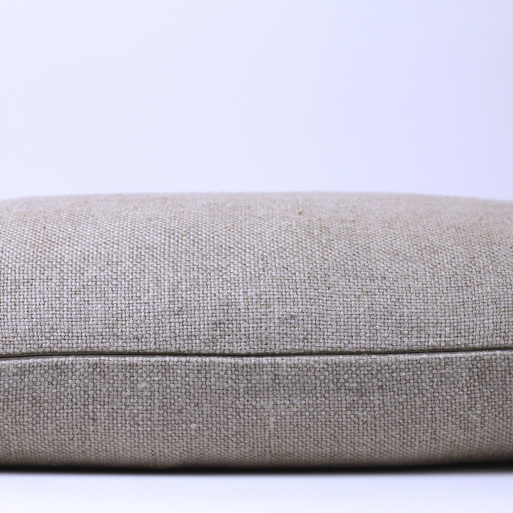 Linen Pillow Cover - Lumbar - Natural Classic - 12 x 20 - Stonewashed - Heavy Linen