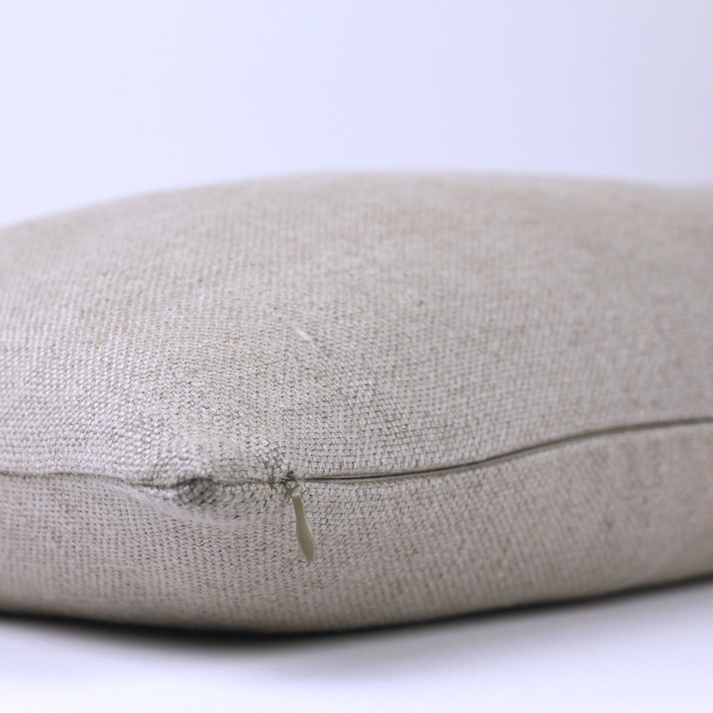 Linen Pillow Cover - Lumbar - Natural Classic - 12 x 20 - Stonewashed - Heavy Linen