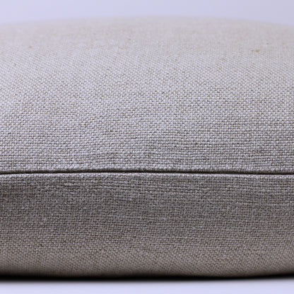 Linen Pillow Cover - Sham - Natural Classic - 24 x 24 - Stonewashed - Heavy Linen