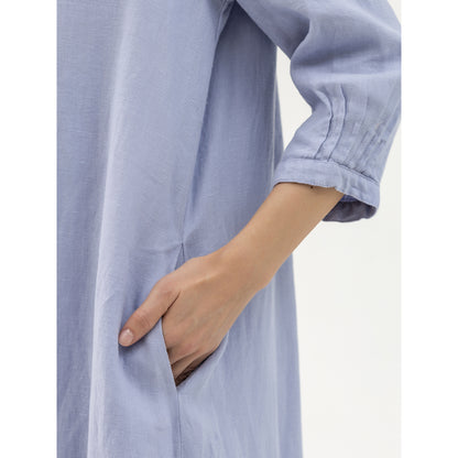 Linen Dress Laura - Lavender - Stonewashed - Luxury Medium Thick Linen