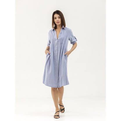 Dress Liviana - Lavender - Stonewashed - Luxury Medium Thick Linen
