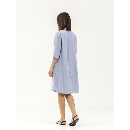 Dress Liviana - Lavender - Stonewashed - Luxury Medium Thick Linen