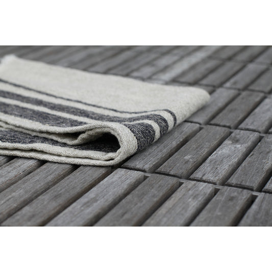 Olga Linen Guest Towels  ANICHINI Striped Flatweave Linen Towels