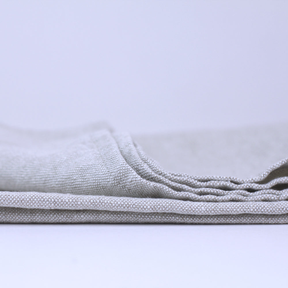 Linen Hand Towel - Stonewashed - Light Natural - Thick Linen