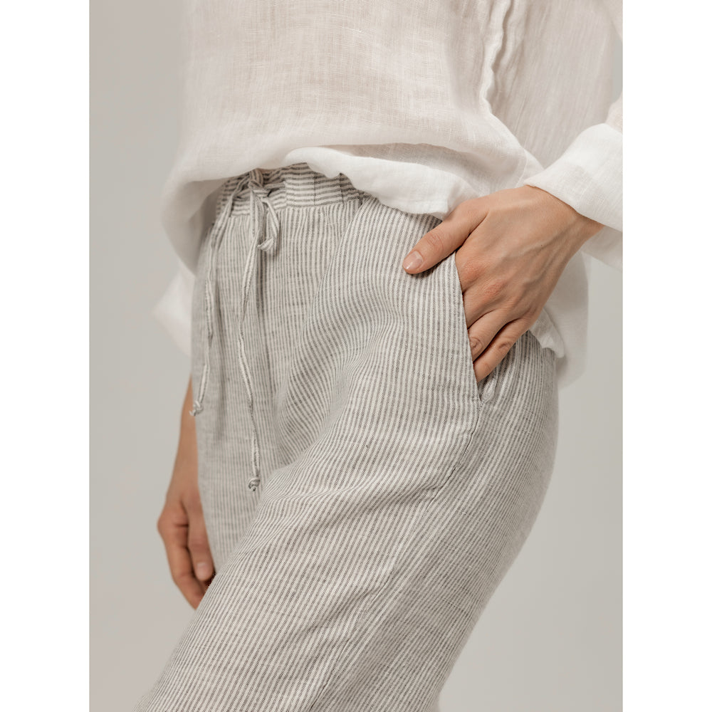 Linen Pants - Stonewashed - Luxury Medium Thick Linen