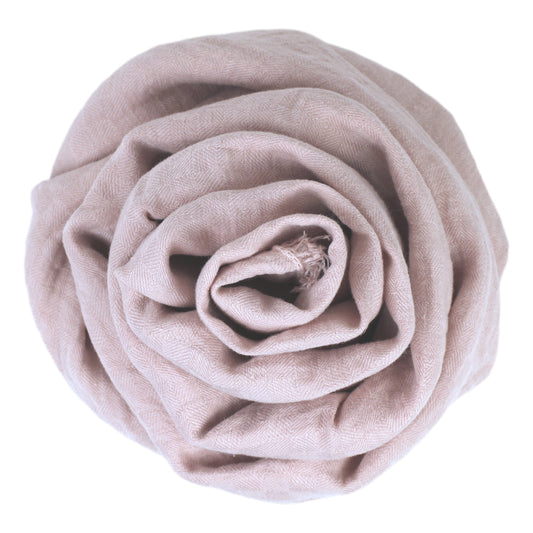 Linen Scarf Isabella - Stonewashed - Dusty Rose - Twill Weave