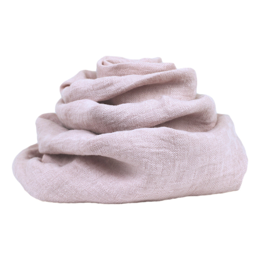 Linen Scarf Isabella - Stonewashed - Dusty Rose - Twill Weave