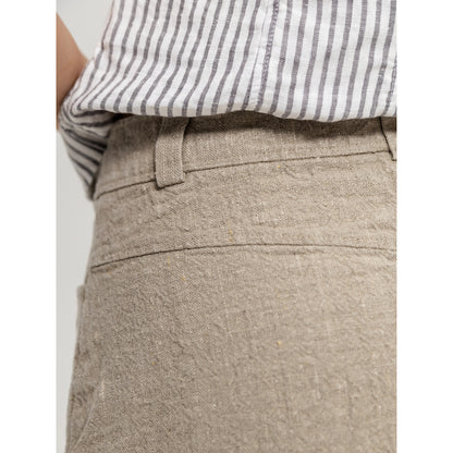 Linen Skirt - Natural - Stonewashed - Luxury Thick Textured Linen