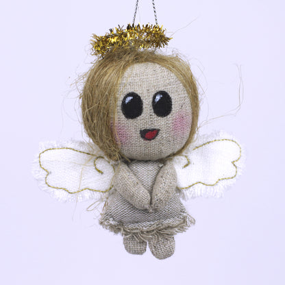Handmade Linen Angel - Small - Model 10