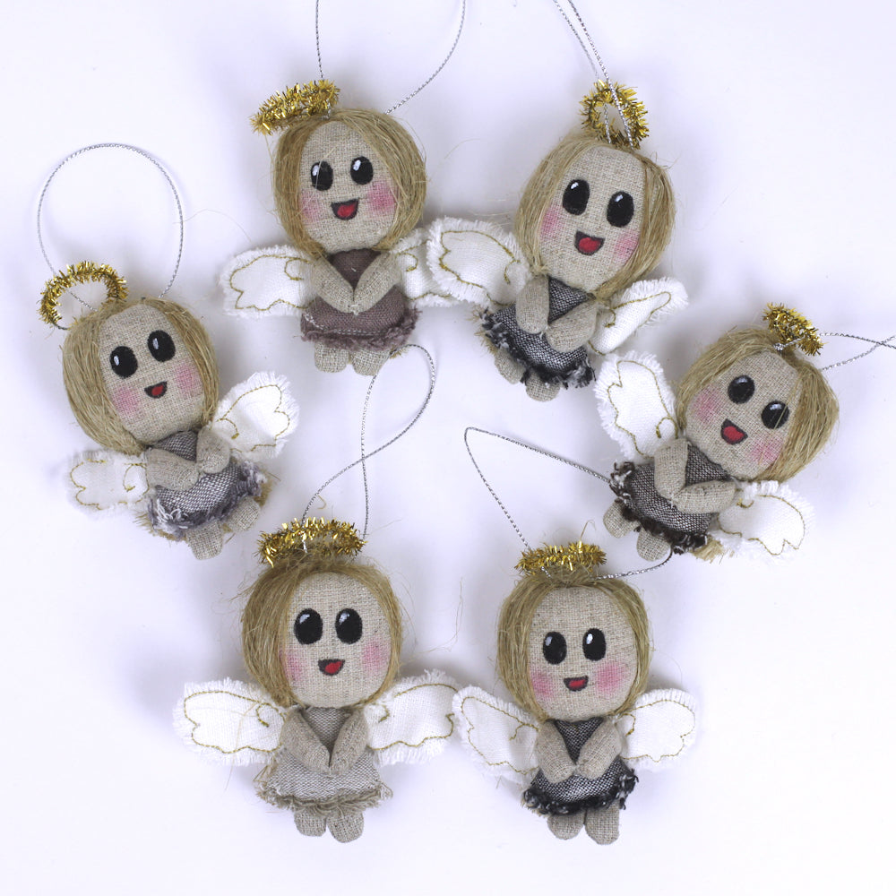 Handmade Linen Angel - Small - Model 10