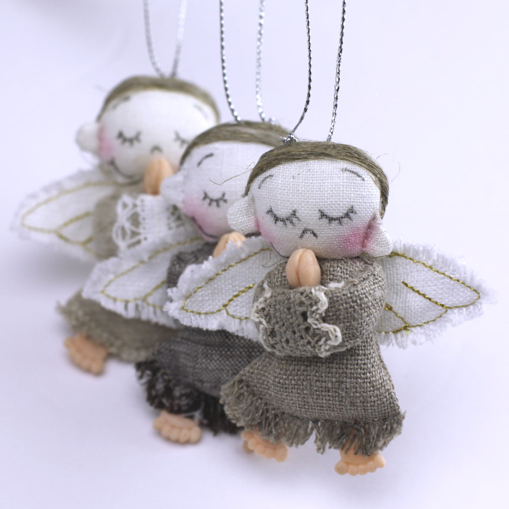 Handmade Linen Angel - Small - Model 1