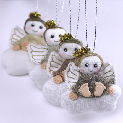 Handmade Linen Angel - Small - Model 5