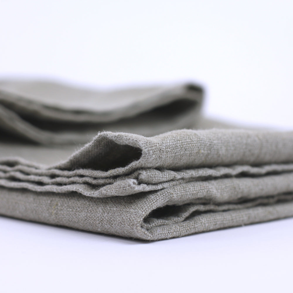 Stonewashed linen - pure 100% linen flax luxury bath towel natural