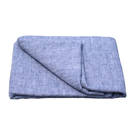 Linen Beach Towel - Stonewashed - Oversized - Heather Blue - Luxury Thick Linen - Bath Sheet - Throw - Bath Towel - Deck Towel