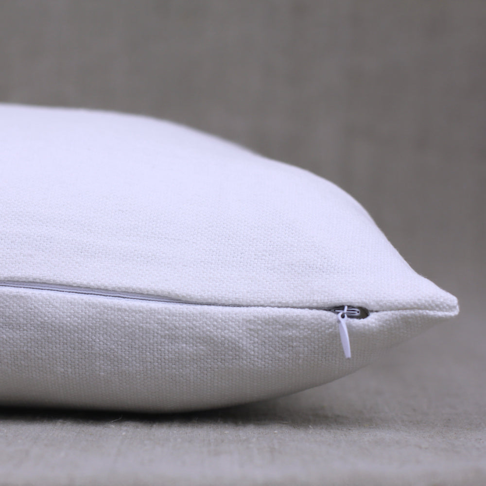 Linen Pillow Cover - Lumbar - White - 12 x 20 - Stonewashed - Luxury Thick Linen