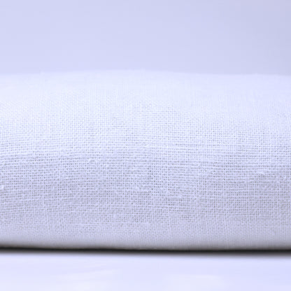Linen Pillow Cover - Sham - White Open Weave - 24 x 24 - Stonewashed - Luxury Thick Linen 