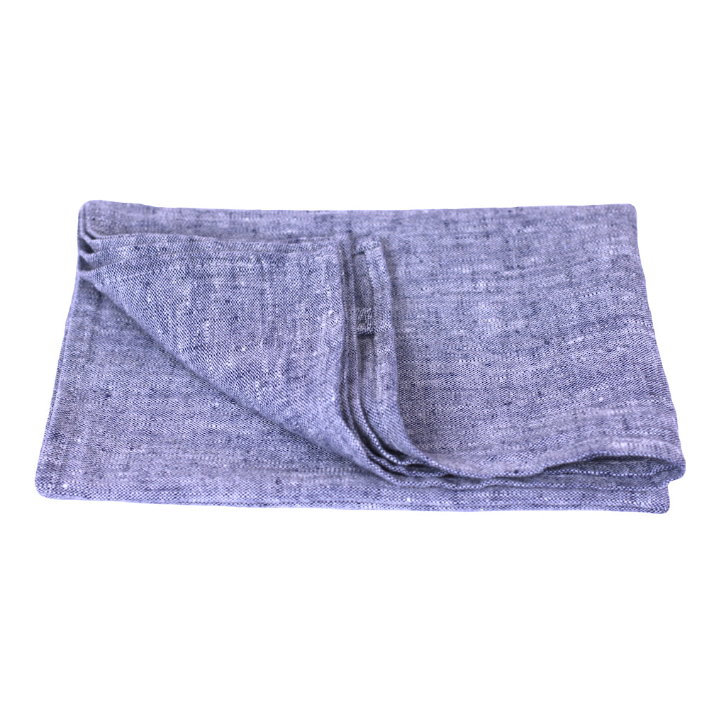 Linen Hand Towel - Stonewashed - Heather Blue - Thick Linen
