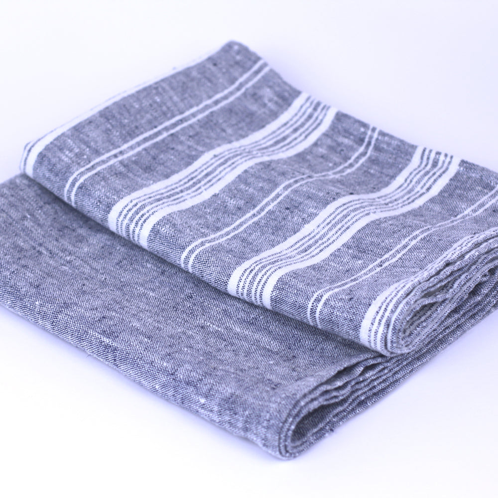 Linen Hand Towel - Stonewashed - Heather Blue - Thick Linen