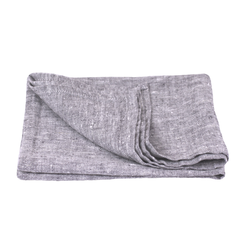 Linen Hand Towel - Stonewashed - Heather Grey - Thick Linen