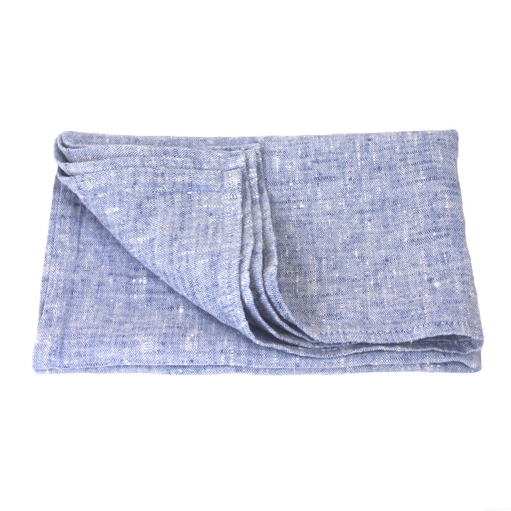 Linen Hand Towel - Stonewashed - Heather Light Blue - Thick Linen