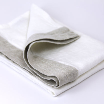 Stonewashed linen - pure 100% flax linen kitchen tea towel or hand