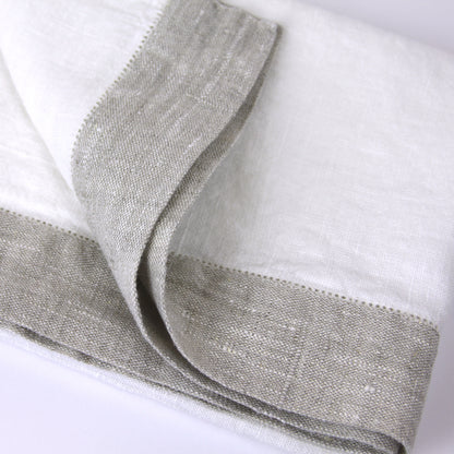Stonewashed linen - pure 100% flax linen kitchen tea towel or hand