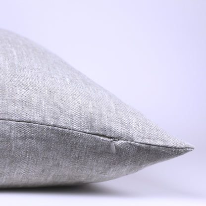 Linen Pillow Cover - Sham - Light Natural - 24 x 24 - Stonewashed - Luxury Thick Linen 